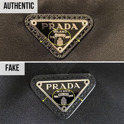 how to tell if prada purse is fake|prada label authentic.